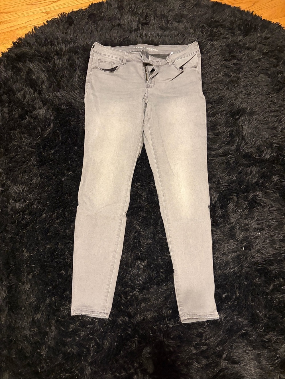 Women’s Old Navy Gray Rockstar Mid-Rise Skinny Jeans
